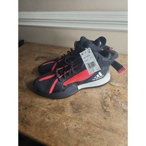 Size 10.5 - adidas Posterize Black Shock Red